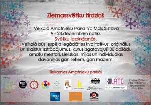 Latvijas Amatnieku Parks aicina uz Amatnieku Ziemassvētku tirdziņu