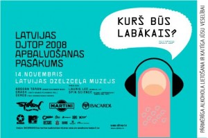 Šopiektdien tiks paziņots 2008. gada Latvijas dizkžokejs (DJ) NR.1