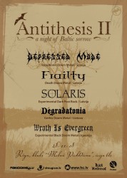 Notiks "ANTITHESIS II" jeb a night of Baltic sorrow