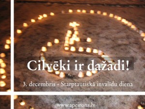 3. decembris – Starptautiskā Invalīdu diena