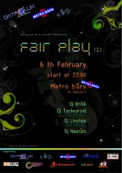 "Metro Bārā" notiks nebijis muzikāls Dj pasākums "Fair Play[1]"