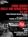 Rīgā viesosies Chris Geddes no grupas „Belle & Sebastian”.