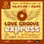 LOVE GROOVE EXPRESS dodas uz Ogri