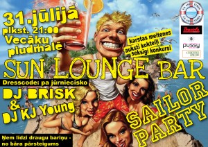 “Sun Lounge Bar” aicina uz “Sailor Party”