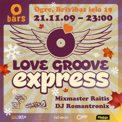 Ogres “O” bārā piestās “Love Groove Express”