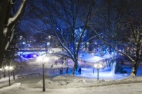 Foto: Rīga ziemas naktī
