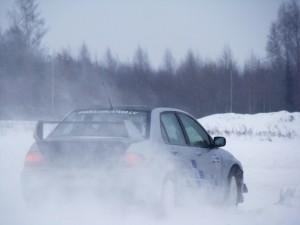 Iesildīšanās pirms rallija "Sarma 2010" - "LatvianBaja Ziemas kausa izcīņas 2010" trešais posms