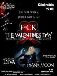 Sarīkojumā "F*CK the Valnetines day" uzstāsies Diana MOON