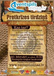 Sestdien Ventspilī notiks pretkrīzes tirdziņš