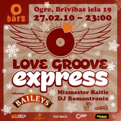 „O” bārā piestās “Love Groove Express”