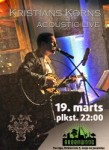 Kristians Korns acoustic live koncertā uz “Greenwood” skatuves