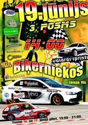 Sestdien vasaras autosprints „Biķernieku" trasē