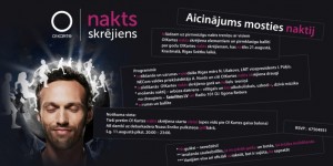 O!Kartes nakts skrējiena programma – 5 km skrejošas jautrības