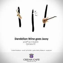 „Cream Cafe" uzstāsies grupa „Dandelion Wine"