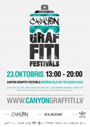 Canyon Graffiti festivālā apzīmēs 6 automašīnas un radīs mākslu 130m² platībā