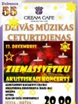 "Cream Cafe" notiks Ziemassvētku akustiskais koncerts