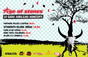 Grupa „Age of Stones" devusies jubilejas tūrē