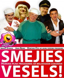 Pirmizrādi piedzīvos humoršovs "Smejies vesels!"