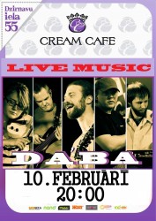 "Cream Cafe" koncertēs grupa "Da'Ba"