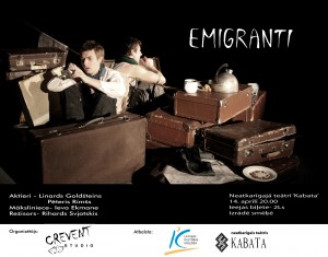 Teātra izrāde "Emigranti" – satīra par mums pašiem