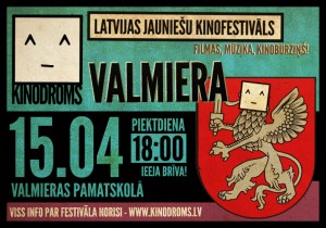 Valmieras pamatskolā notiks jauniešu kinofestivāla „Kinodroms" skate