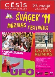 Švāģer' mūzikas festivāls ar Labvēlīgo Tipu un Lauri Reiniku