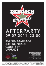 "Debosh Express Afterparty" uz kuģīša