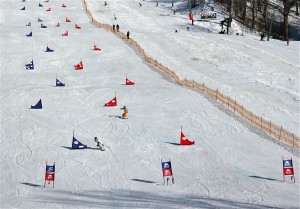 Siguldā aizvadītas sacensībām snovborda slalomā