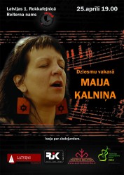 Dziesmu vakarā viesosies Maija Kalniņa